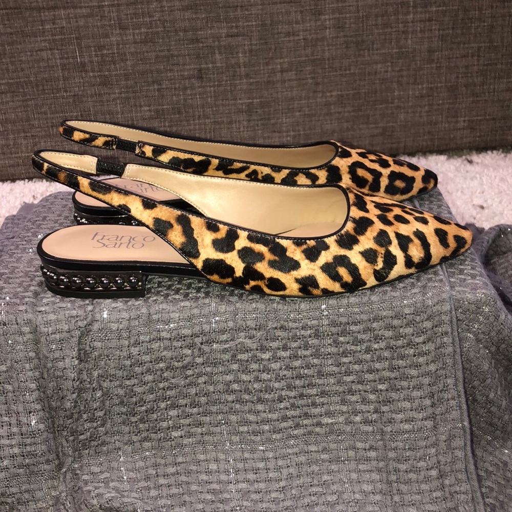 SOLD NWOT Franco Sarto Authentic calf hair flat